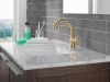 DELTA Trinsic Single Handle Pull-Down Bathroom Faucet — Champagne Bronze