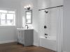 DELTA Trinsic Monitor 17 Series H2OKINETIC Tub & Shower Trim — Matte Black