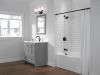 DELTA Trinsic Monitor 17 Series H2OKINETIC Tub & Shower Trim — Matte Black