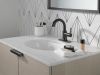 DELTA Trinsic Single Handle Pull-Down Bathroom Faucet — Matte Black