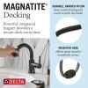 DELTA Trinsic Single Handle Pull-Down Bathroom Faucet — Matte Black