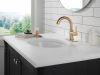 DELTA Trinsic Single Handle Pull Down Bathroom Faucet — Champagne Bronze