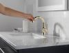 DELTA Trinsic Single Handle Pull-Down Bathroom Faucet — Polished Nickel