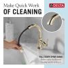 DELTA Trinsic Single Handle Pull-Down Bathroom Faucet — Polished Nickel