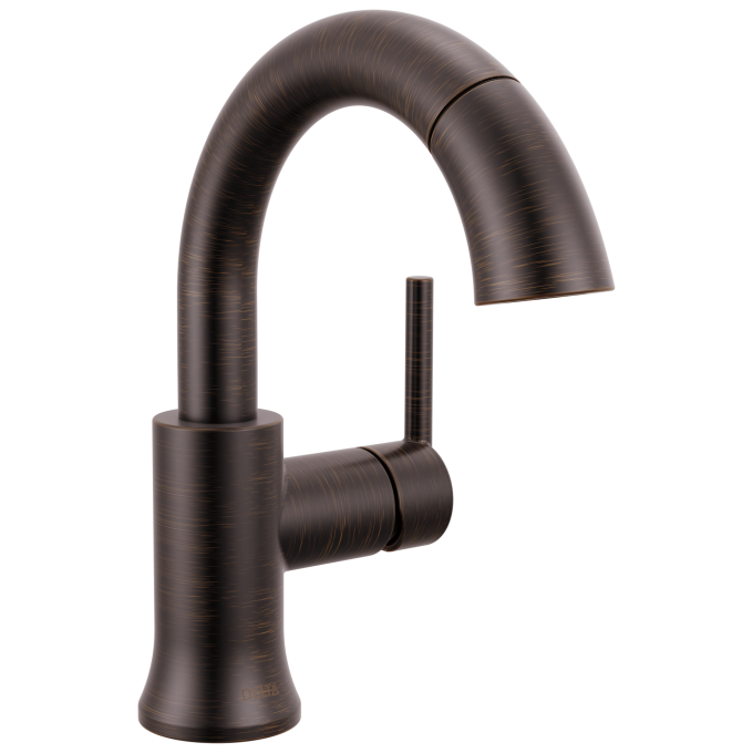 DELTA Trinsic Single Handle Pull-Down Bathroom Faucet — Venetian Bronze