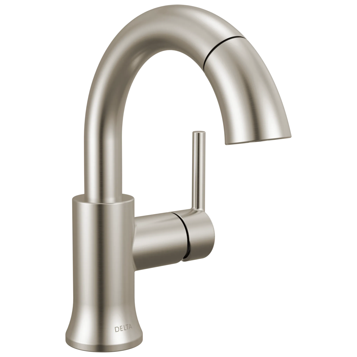 DELTA Trinsic Single Handle Pull-Down Bathroom Faucet — Stainless