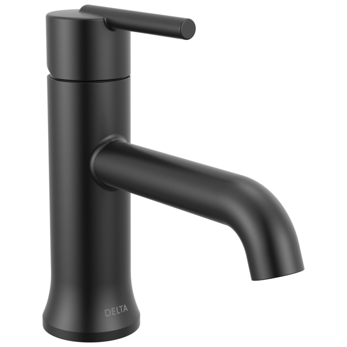 DELTA Trinsic Single Handle Bathroom Faucet — Matte Black