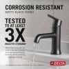 DELTA Trinsic Single Handle Bathroom Faucet — Matte Black