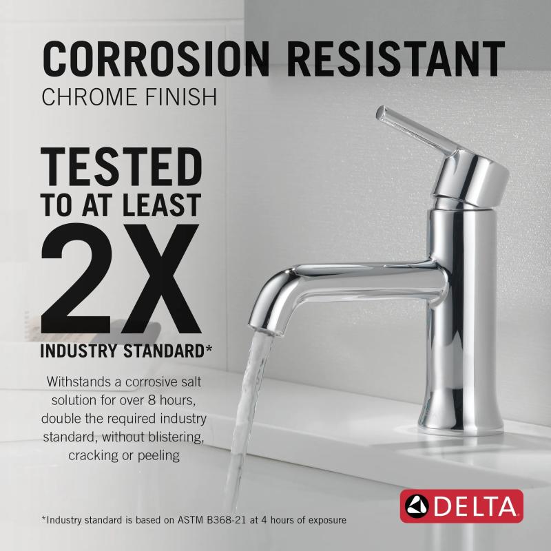 DELTA Trinsic Single Handle Bathroom Faucet — Chrome