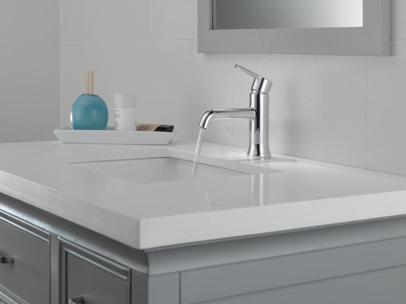 DELTA Trinsic Single Handle Bathroom Faucet — Chrome