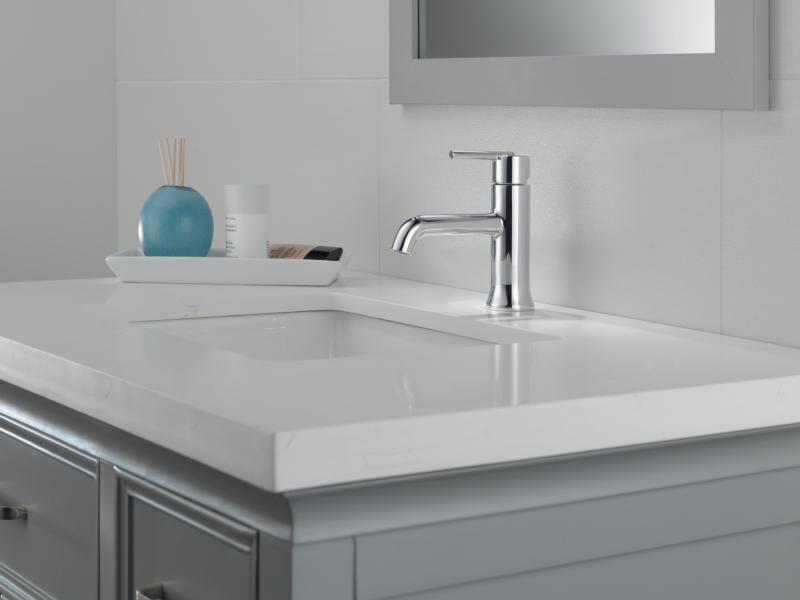 DELTA Trinsic Single Handle Bathroom Faucet — Chrome