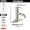 DELTA Trinsic Single Handle Bathroom Faucet — Stainless
