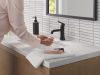 DELTA Trinsic Touch2O Bathroom Faucet with Touchless Technology — Matte Black