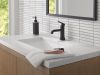 DELTA Trinsic Touch2O Bathroom Faucet with Touchless Technology — Matte Black