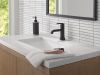 DELTA Trinsic Touch2O Bathroom Faucet with Touchless Technology — Matte Black