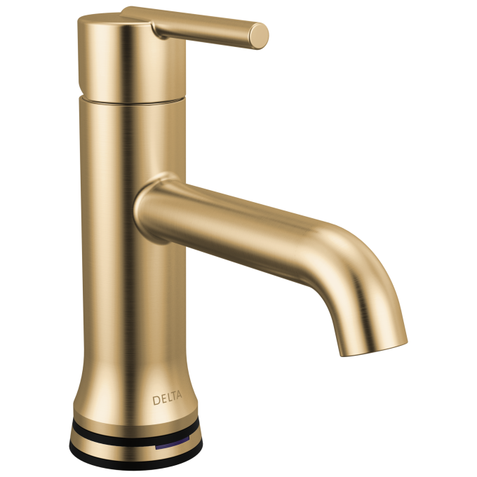 DELTA Trinsic Touch2O Bathroom Faucet with Touchless Technology — Champagne Bronze