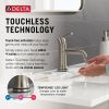 DELTA Trinsic Touch2O Bathroom Faucet with Touchless Technology — Stainless