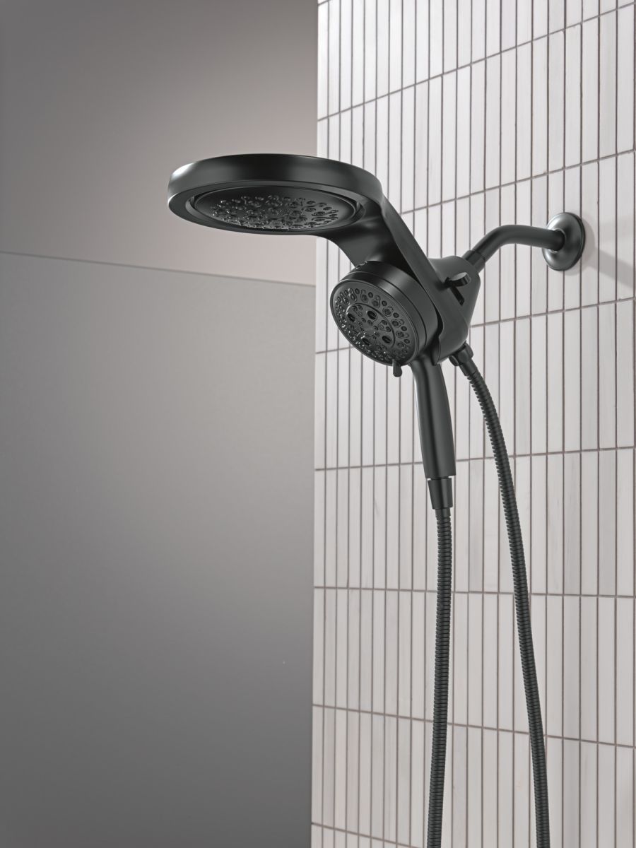 DELTA Universal Showering Components 6-Setting HydroRain with ProClean — Matte Black