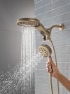 DELTA Universal Showering Components 6-Setting HydroRain with ProClean — Lumicoat® Champagne Bronze