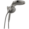 DELTA Universal Showering Components 6-Setting HydroRain with ProClean — Lumicoat® Black Stainless