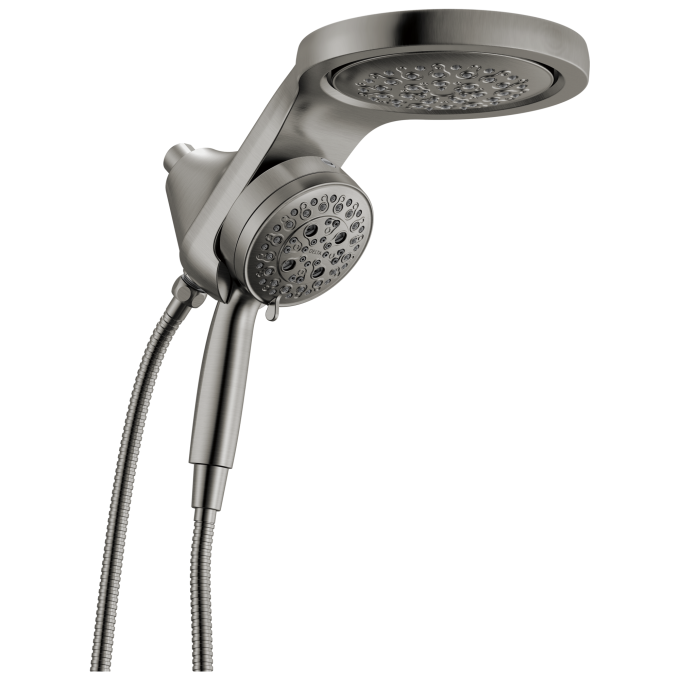 DELTA Universal Showering Components 6-Setting HydroRain with ProClean — Lumicoat® Black Stainless