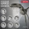 DELTA Universal Showering Components 6-Setting HydroRain with ProClean — Lumicoat® Black Stainless