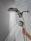 DELTA Universal Showering Components 6-Setting HydroRain with ProClean — Lumicoat® Black Stainless