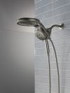 DELTA Universal Showering Components 6-Setting HydroRain with ProClean — Lumicoat® Black Stainless