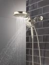 DELTA Universal Showering Components 6-Setting HydroRain with ProClean — Lumicoat® Polished Nickel