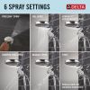 DELTA Universal Showering Components 6-Setting HydroRain with ProClean — Lumicoat® Chrome