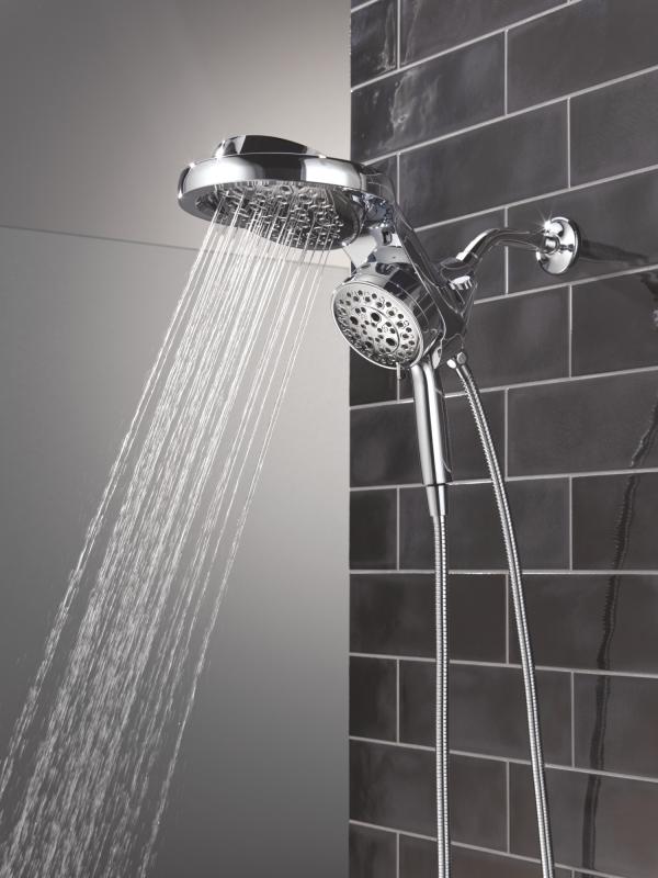 DELTA Universal Showering Components 6-Setting HydroRain with ProClean — Lumicoat® Chrome