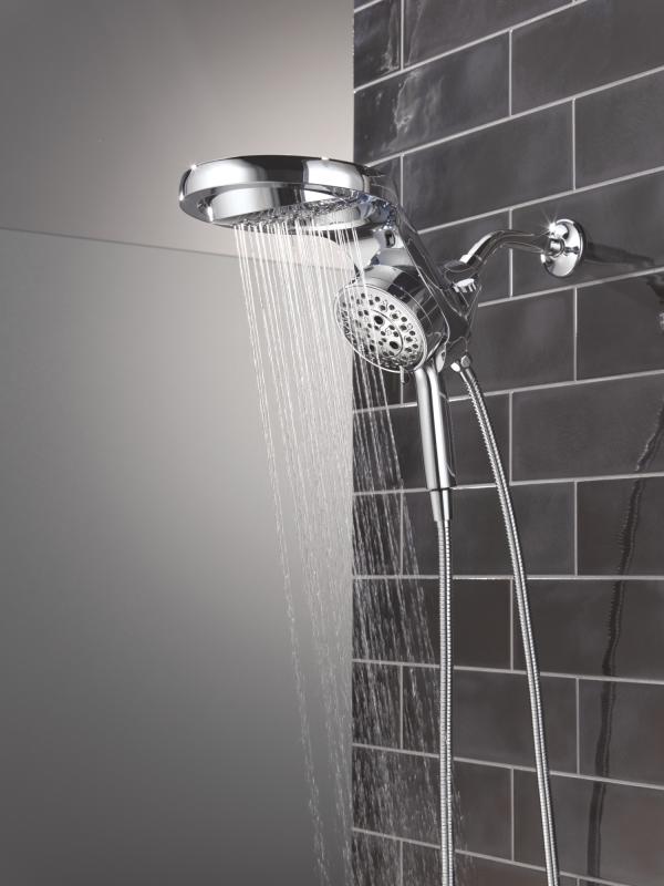 DELTA Universal Showering Components 6-Setting HydroRain with ProClean — Lumicoat® Chrome