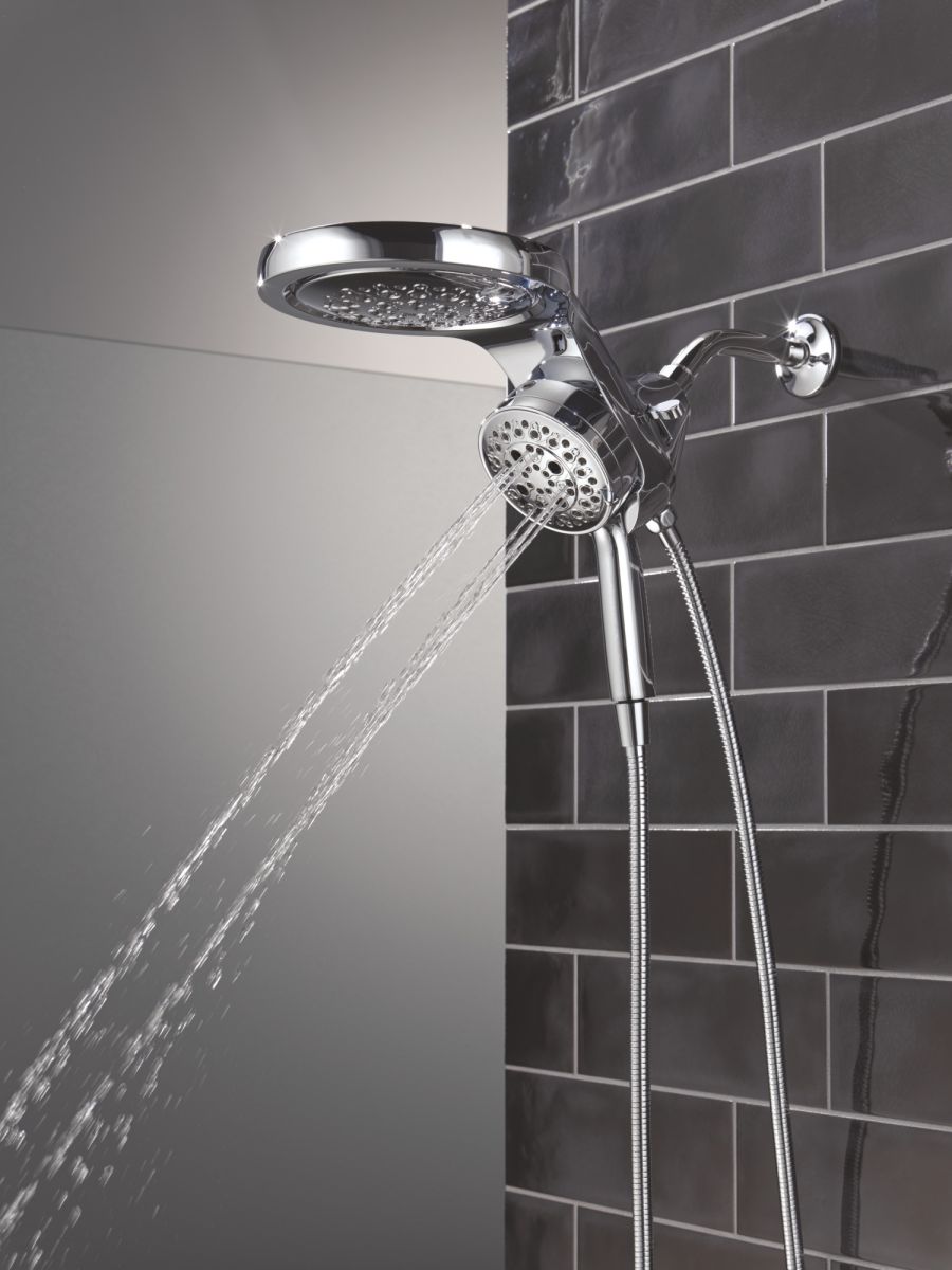 DELTA Universal Showering Components 6-Setting HydroRain with ProClean — Lumicoat® Chrome