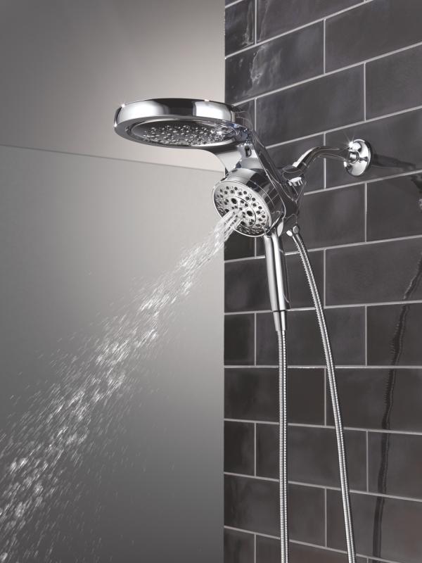 DELTA Universal Showering Components 6-Setting HydroRain with ProClean — Lumicoat® Chrome