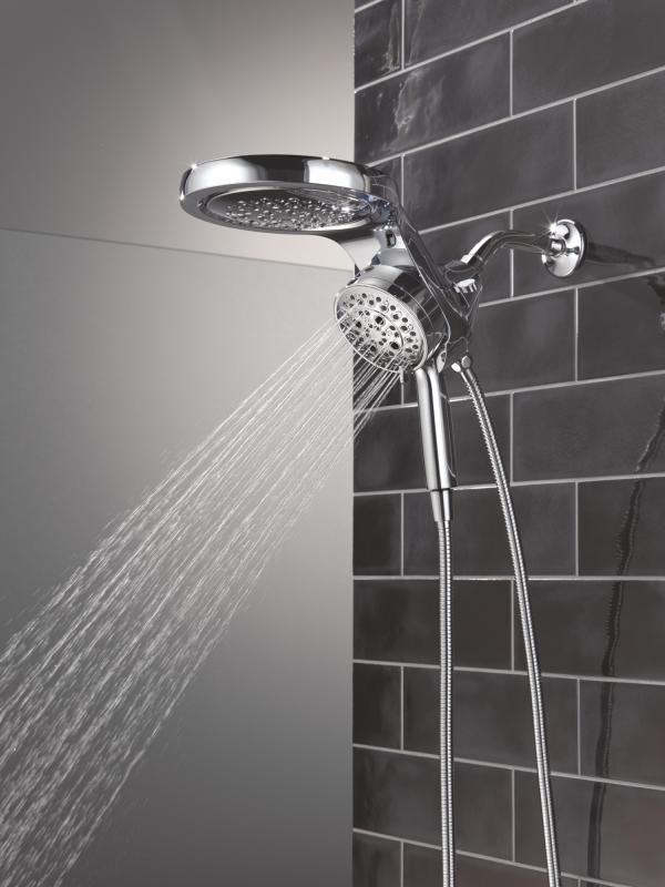 DELTA Universal Showering Components 6-Setting HydroRain with ProClean — Lumicoat® Chrome