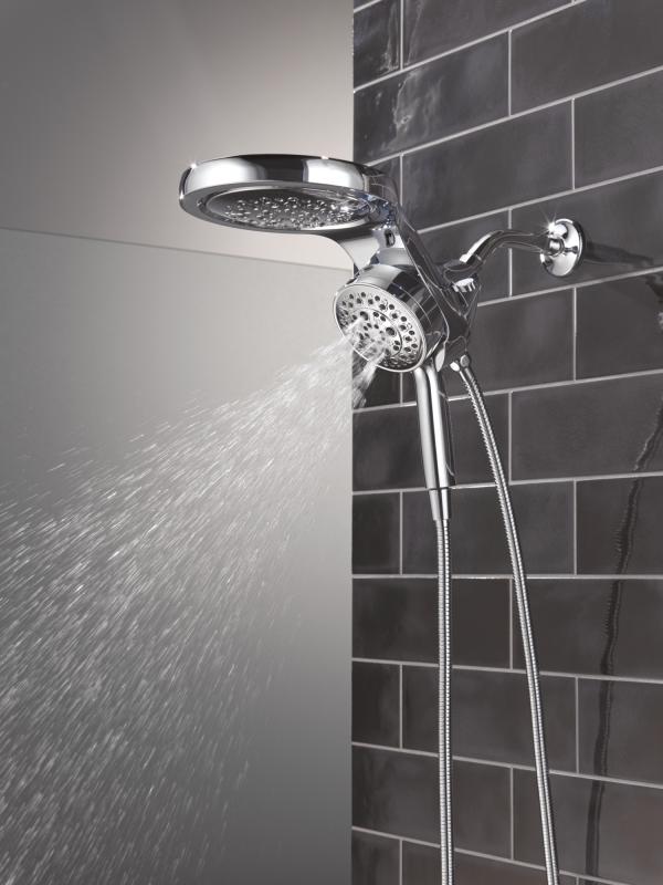 DELTA Universal Showering Components 6-Setting HydroRain with ProClean — Lumicoat® Chrome