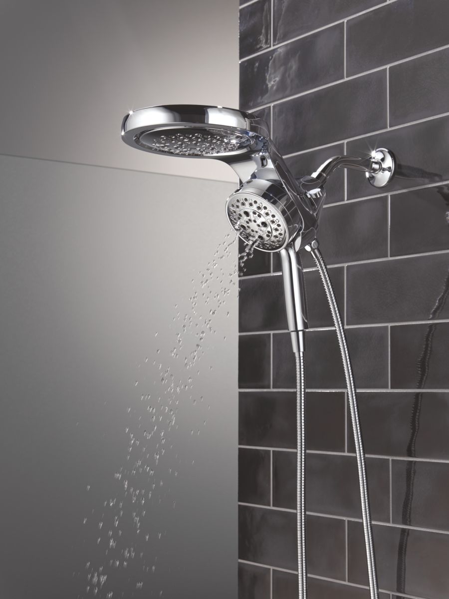 DELTA Universal Showering Components 6-Setting HydroRain with ProClean — Lumicoat® Chrome