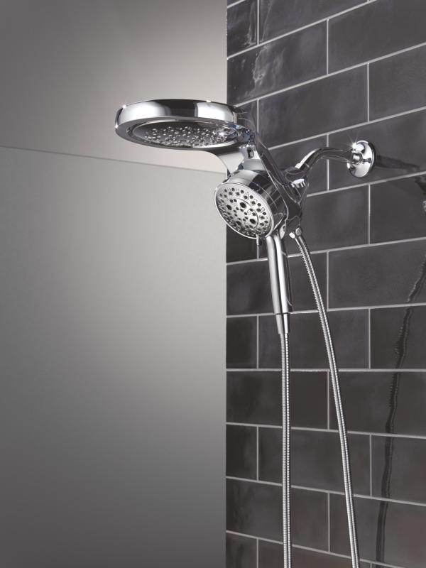DELTA Universal Showering Components 6-Setting HydroRain with ProClean — Lumicoat® Chrome