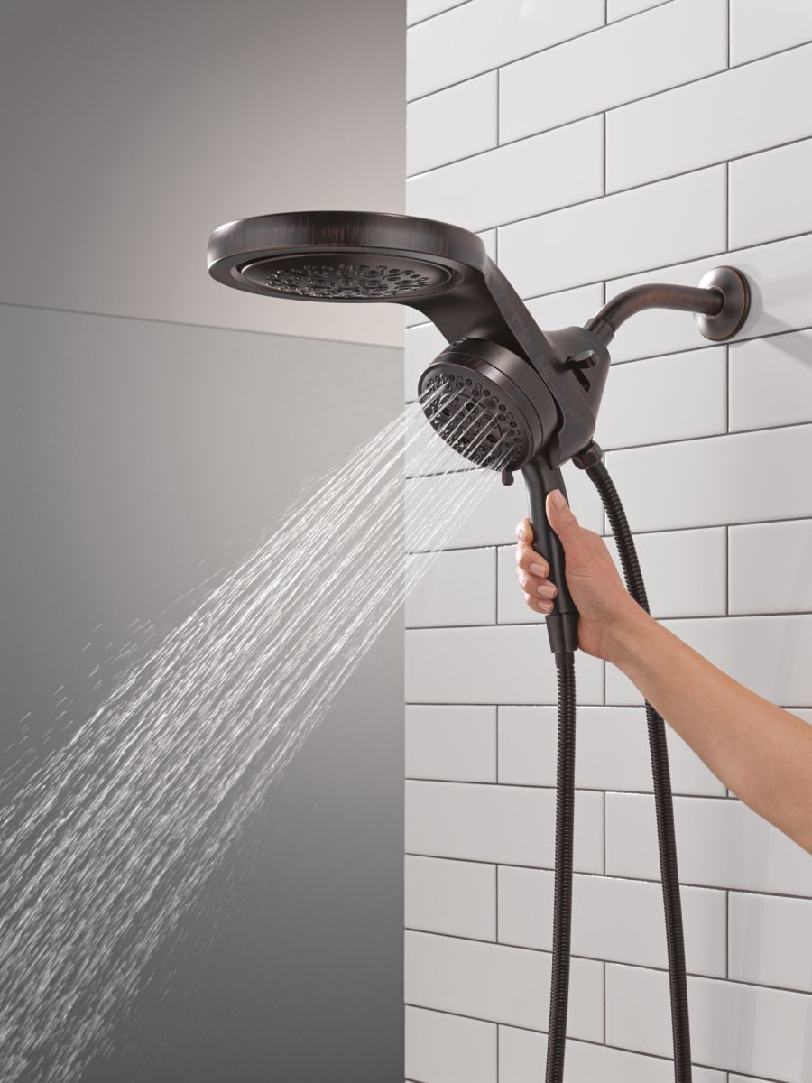 DELTA Universal Showering Components 6-Setting HydroRain with ProClean — Venetian Bronze