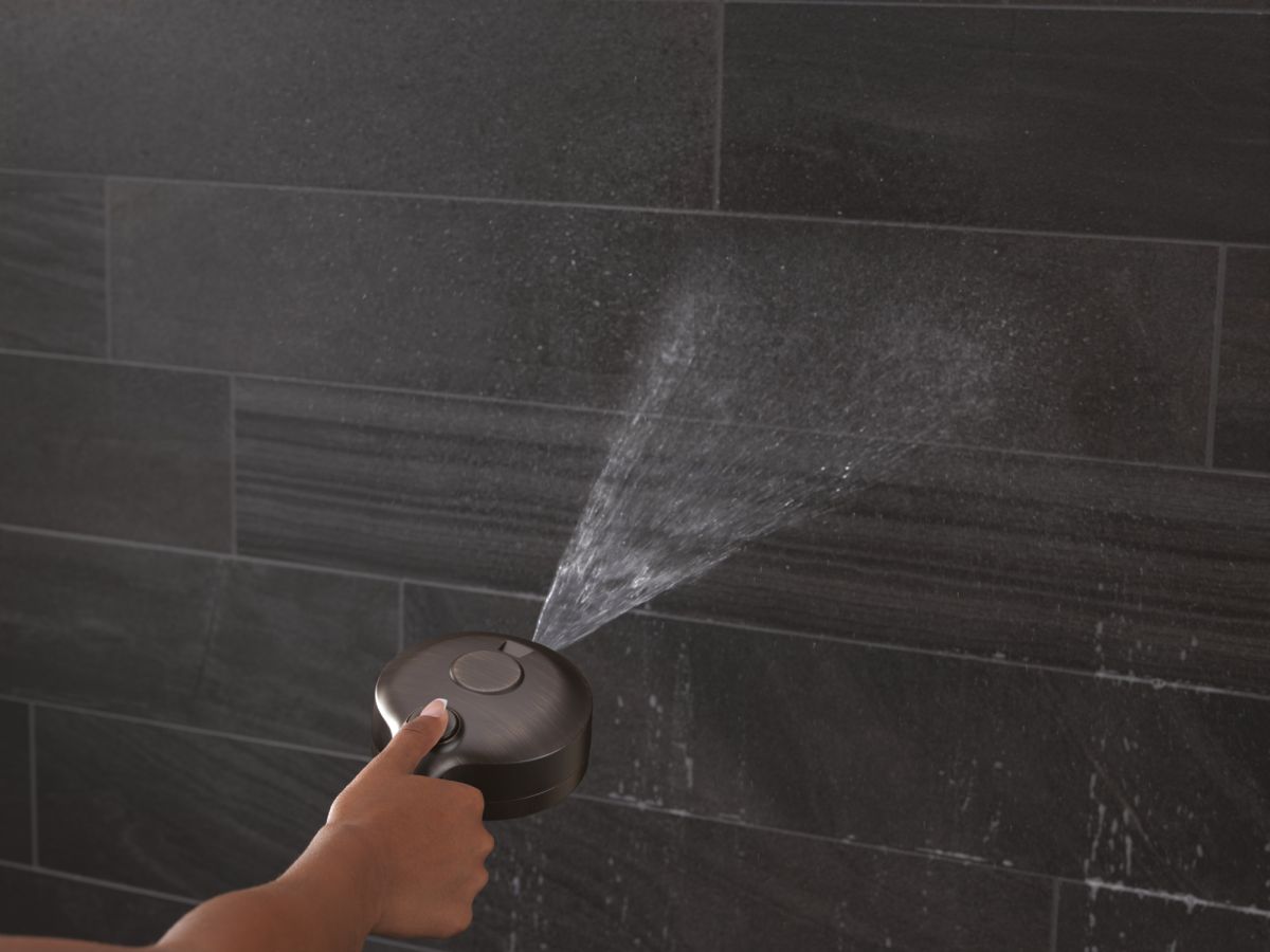 DELTA Universal Showering Components 6-Setting HydroRain with ProClean — Venetian Bronze