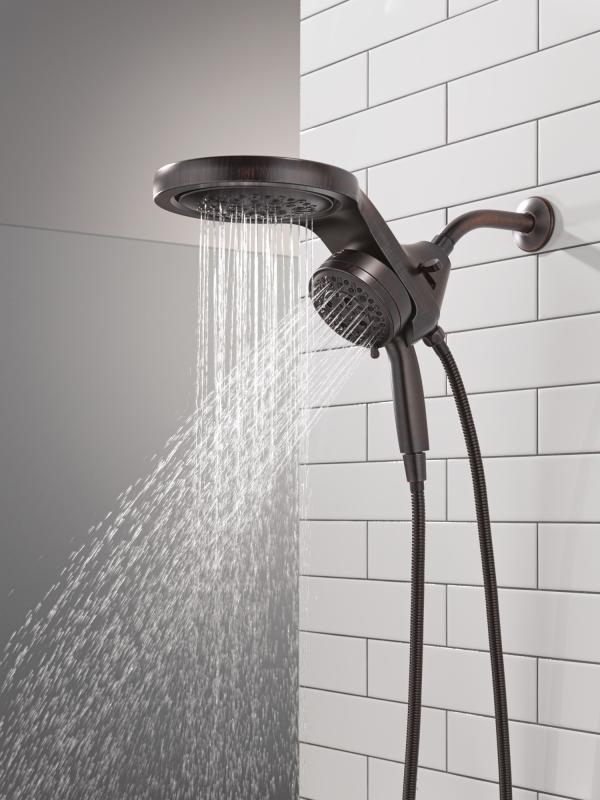 DELTA Universal Showering Components 6-Setting HydroRain with ProClean — Venetian Bronze