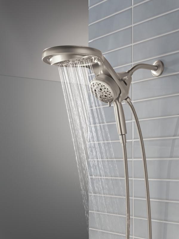 DELTA Universal Showering Components 6-Setting HydroRain with ProClean — Lumicoat® Stainless
