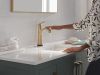 DELTA Lineax Touch2O Bathroom Faucet with Touchless Technology — Champagne Bronze