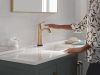 DELTA Lineax Touch2O Bathroom Faucet with Touchless Technology — Champagne Bronze
