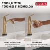 DELTA Lineax Touch2O Bathroom Faucet with Touchless Technology — Champagne Bronze