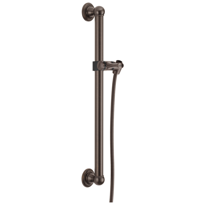 DELTA Universal Showering Components Adjustable Slide Bar / Grab Bar Assembly — Venetian Bronze