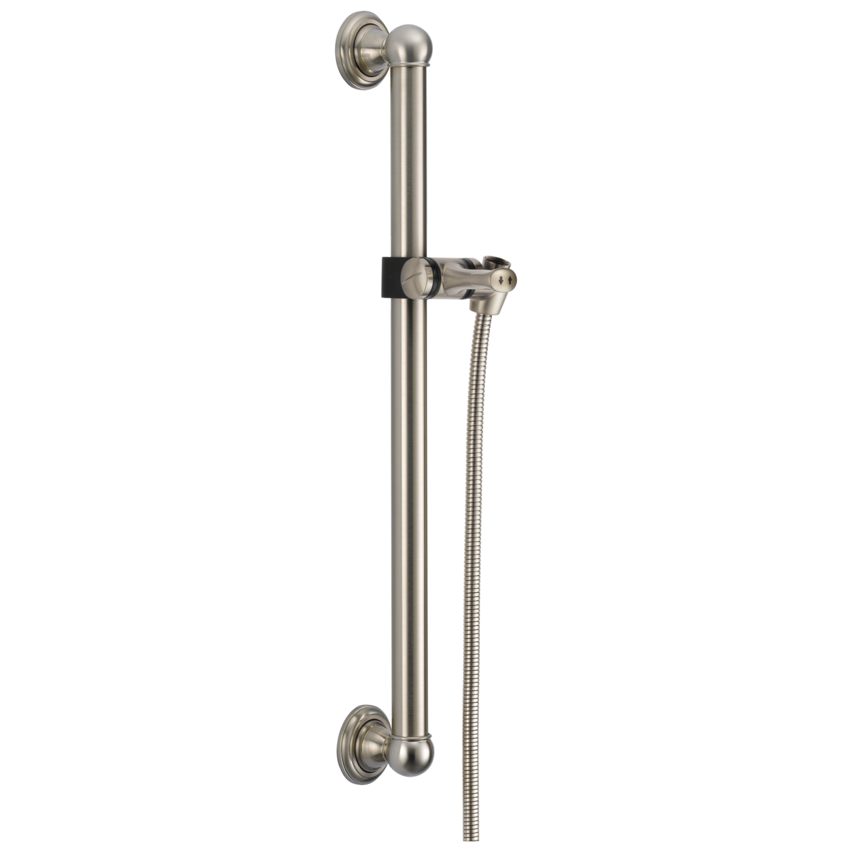 DELTA Universal Showering Components Adjustable Slide Bar / Grab Bar Assembly — Stainless