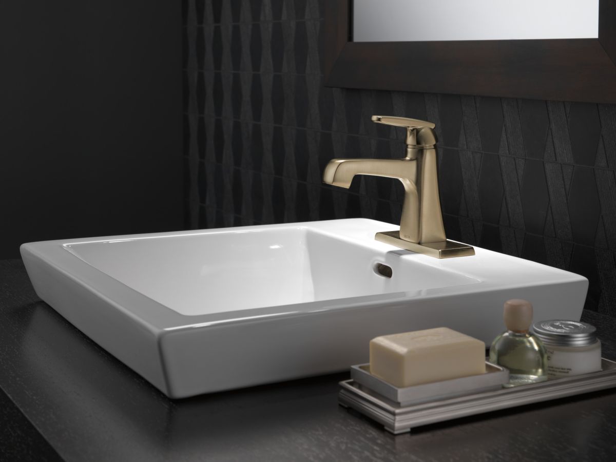DELTA Ashlyn Single Handle Bathroom Faucet — Champagne Bronze