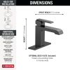 DELTA Ara Single Handle Bathroom Faucet — Matte Black