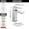 DELTA Modern Single Handle Project Pack Faucet- Low Flow — Chrome